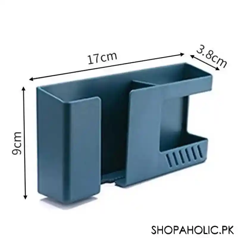 Wall Mounted Double Lattice Remote Control & Mobile Phone Holder