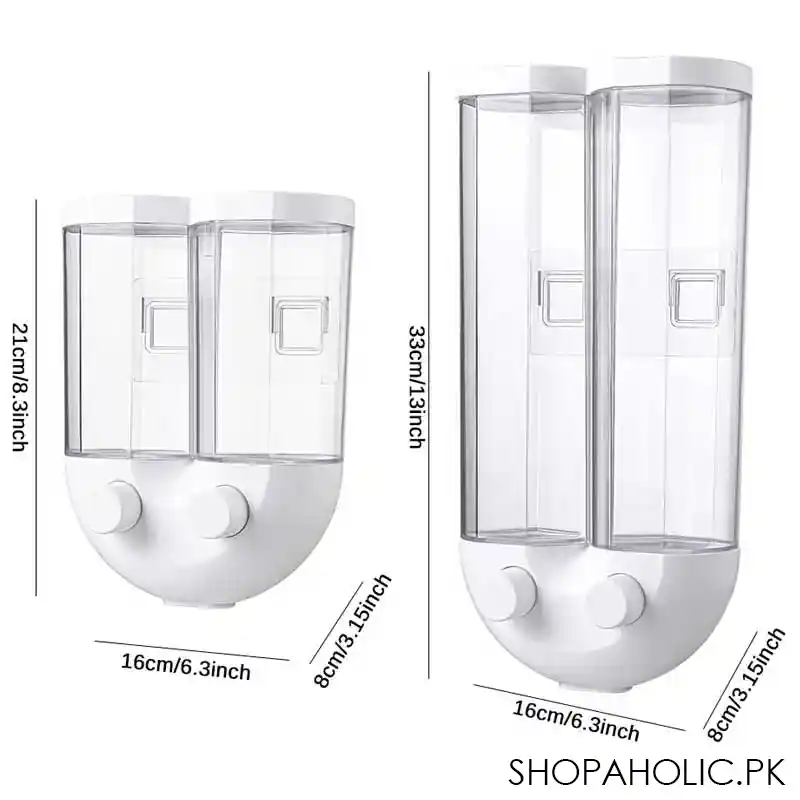 Wall-Mounted Double Sided U-Shape Cereal and Pulses Dispenser