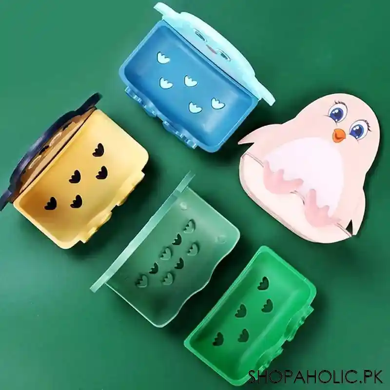 Wall Mounted Penguin Shape Soap Holder with Hook