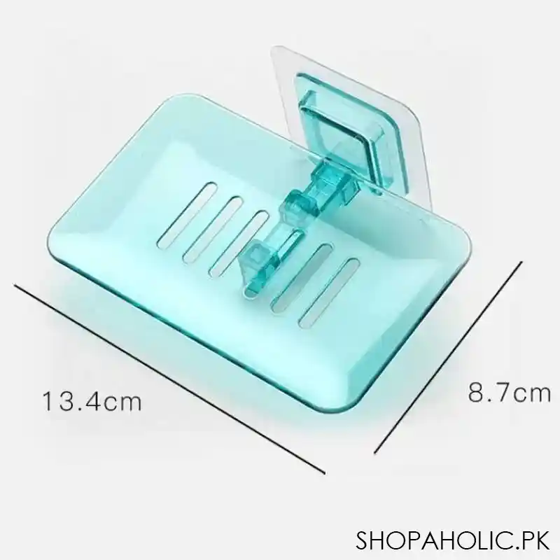 Wall Sticking Acrylic Soap Dish Plate Tray Holder