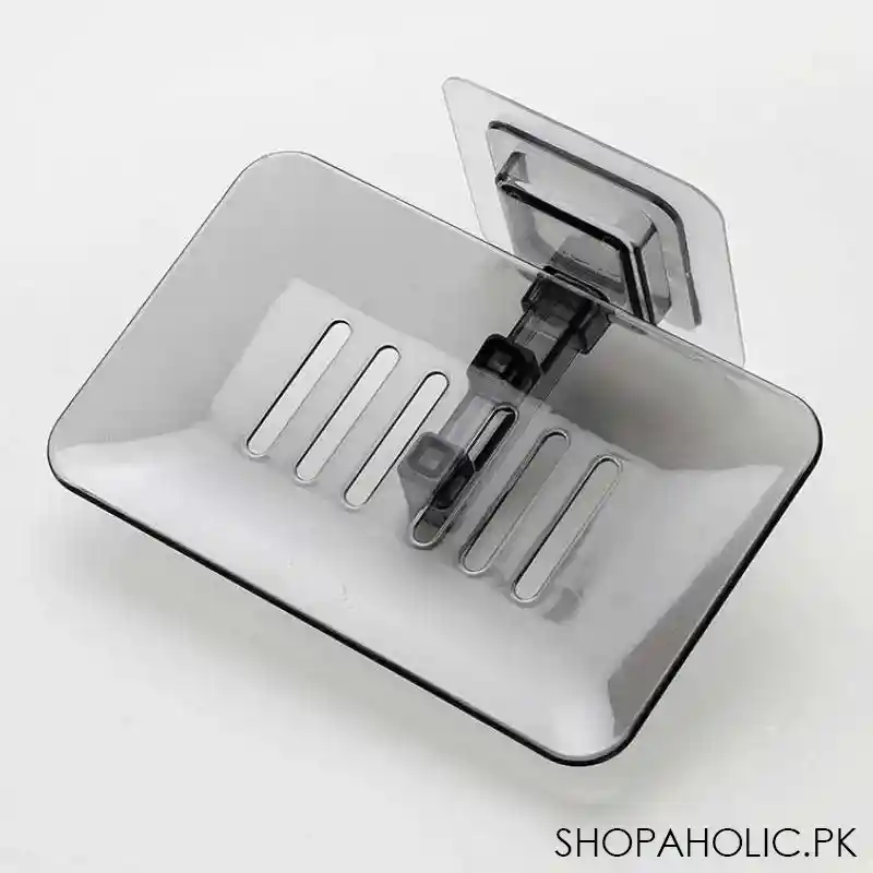 Wall Sticking Acrylic Soap Dish Plate Tray Holder