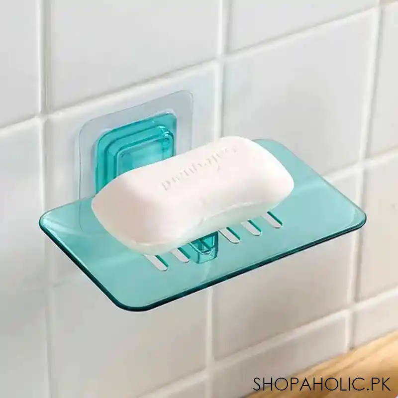 Wall Sticking Acrylic Soap Dish Plate Tray Holder