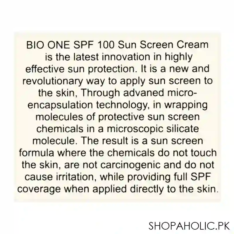 Whiz Laboratories Bio-One Sun Block SPF-100, 40g