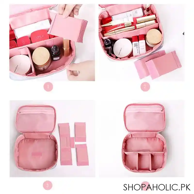 Zipper Travel Cleaning Pouch Toiletries Travel Storage Bag Mini Casual Portable Cosmetic Bag Waterproof Makeup Organizer